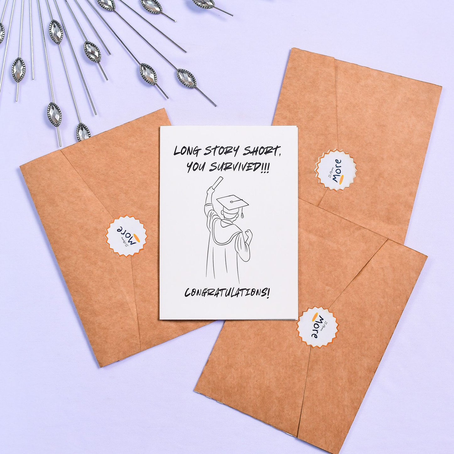 “Long Story Short, You Survived!!!” Graduation Card